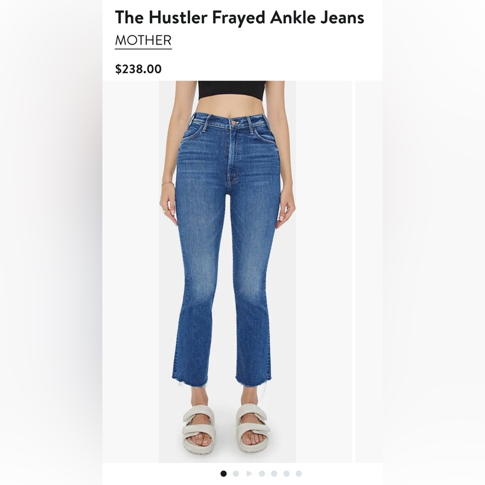 MOTHER The Hustler Ankle Fray, Squeeze It jeans
Size 23. GREAT condition.